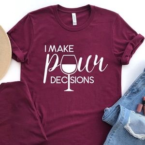 Funny T Shirt With Saying Crewneck Tee Maroon